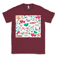 Burgundy nurse Classic Tee - Zillion Design Studio