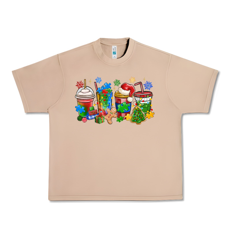Autism Awareness Christmas Coffee Urban Heavy Tee by MaliasSmallBusiness | Teevron
