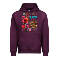 Mauve Wine chocolate is my valentine Urban Hoodie - NancyCooperArtShop