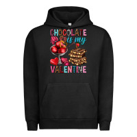 Pigment Black chocolate is my valentine Urban Hoodie - NancyCooperArtShop