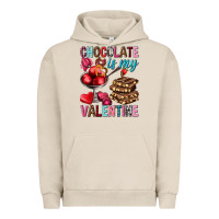 Pigment French Oak chocolate is my valentine Urban Hoodie - NancyCooperArtShop