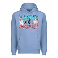 Colony Blue i drink until i pass out baby Premium Hoodie - MaliasSmallBusiness