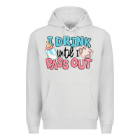 Dove Grey i drink until i pass out baby Premium Hoodie - MaliasSmallBusiness