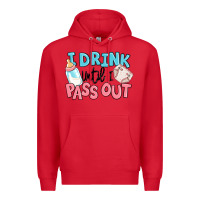 Red i drink until i pass out baby Premium Hoodie - MaliasSmallBusiness