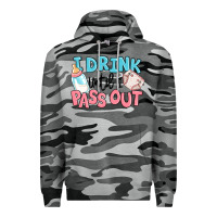 Slate Camo i drink until i pass out baby Premium Hoodie - MaliasSmallBusiness