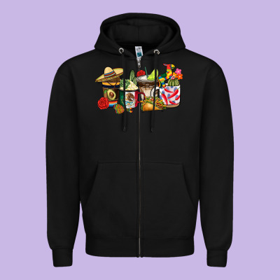 Mexico Coffee Zipper Hoodie Designed By Cts Tumbler Store