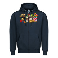 Navy mexico coffee Zipper Hoodie - CTS Tumbler Store