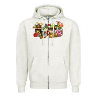 Oatmeal Heather mexico coffee Zipper Hoodie - CTS Tumbler Store