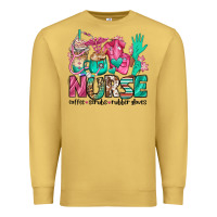 Antique Gold nurse coffee scrubs rubber gloves Premium Sweatshirt - Jasminsmagicworld