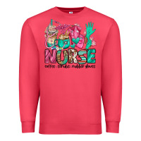 Cardinal nurse coffee scrubs rubber gloves Premium Sweatshirt - Jasminsmagicworld