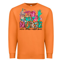 Carrot nurse coffee scrubs rubber gloves Premium Sweatshirt - Jasminsmagicworld