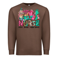 Chestnut nurse coffee scrubs rubber gloves Premium Sweatshirt - Jasminsmagicworld