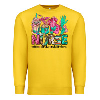 Lemon nurse coffee scrubs rubber gloves Premium Sweatshirt - Jasminsmagicworld