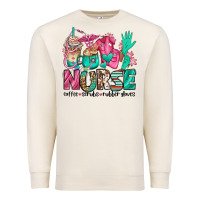 Sandshell nurse coffee scrubs rubber gloves Premium Sweatshirt - Jasminsmagicworld