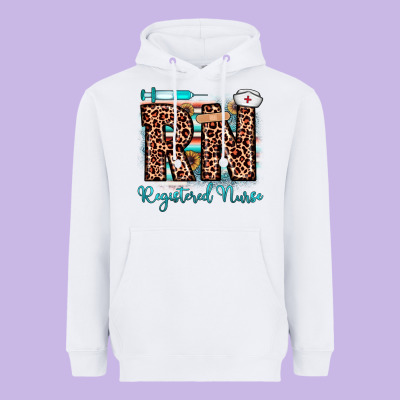 Rn Registered Nurse Heavyweight Hoodie Designed By Jahusdesignshop