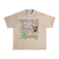 French Oak fueled by iced coffee and anxiety Urban Heavy Tee - MaliasSmallBusiness