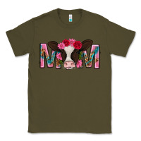 Army Green mom with cow mothers day Classic Tee - texasbilliewilder