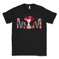Black mom with cow mothers day Classic Tee - texasbilliewilder