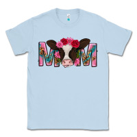 Dusty Blue mom with cow mothers day Classic Tee - texasbilliewilder