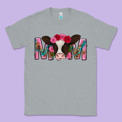 Mom With Cow Mothers Day Classic Tee Designed By Texasbilliewilder