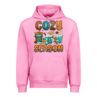 Fuchsia Pink cozy season winter coffee cups Urban Hoodie - MaliasSmallBusiness