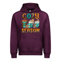 Mauve Wine cozy season winter coffee cups Urban Hoodie - MaliasSmallBusiness