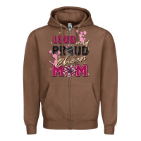 Chestnut loud and proud cheer mom Zipper Hoodie - Zillion Design Studio