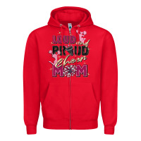Red loud and proud cheer mom Zipper Hoodie - Zillion Design Studio