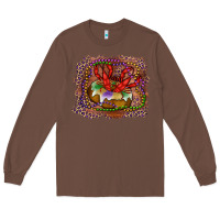 Chestnut Mardi gras king cake crawfish Long Sleeve Tee - RanaPortraitStore