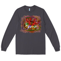 Smoke Mardi gras king cake crawfish Long Sleeve Tee - RanaPortraitStore