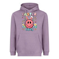 Easter Vibes Smiley Face Heavyweight Hoodie | Teevron