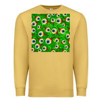 Antique Gold halloween eye balls seamless pattern Premium Sweatshirt - BundleAndBundleShop