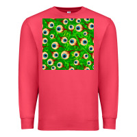 Cardinal halloween eye balls seamless pattern Premium Sweatshirt - BundleAndBundleShop