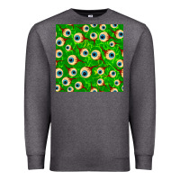 Charcoal Heather halloween eye balls seamless pattern Premium Sweatshirt - BundleAndBundleShop
