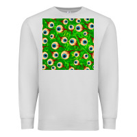 Dove Grey halloween eye balls seamless pattern Premium Sweatshirt - BundleAndBundleShop