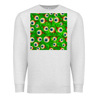 Oatmeal Heather halloween eye balls seamless pattern Premium Sweatshirt - BundleAndBundleShop