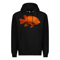 Black California Garibaldi Fish Premium Hoodie - RanaPortraitStore