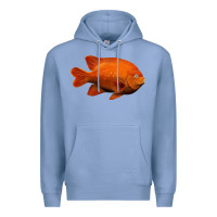 Colony Blue California Garibaldi Fish Premium Hoodie - RanaPortraitStore