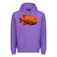 Purple California Garibaldi Fish Premium Hoodie - RanaPortraitStore