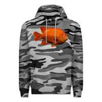 Slate Camo California Garibaldi Fish Premium Hoodie - RanaPortraitStore