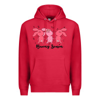 Cardinal easter bunny Premium Hoodie - MaliasSmallBusiness
