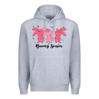 Heather Grey easter bunny Premium Hoodie - MaliasSmallBusiness