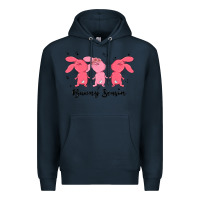 Navy easter bunny Premium Hoodie - MaliasSmallBusiness