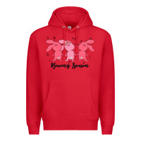 Red easter bunny Premium Hoodie - MaliasSmallBusiness