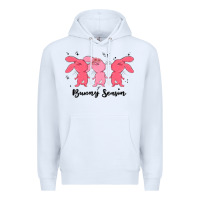 White easter bunny Premium Hoodie - MaliasSmallBusiness