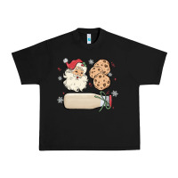 Black custom milk and cookies with santa Urban Heavy Tee - MaliasSmallBusiness