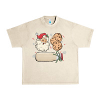 Sandshell custom milk and cookies with santa Urban Heavy Tee - MaliasSmallBusiness