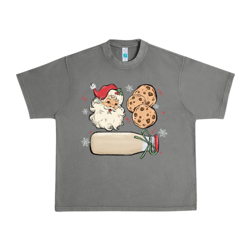 Custom Milk And Cookies With Santa Urban Heavy Tee by MaliasSmallBusiness | Teevron