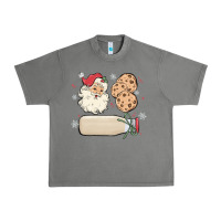 Tornado custom milk and cookies with santa Urban Heavy Tee - MaliasSmallBusiness