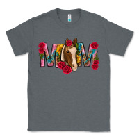 Charcoal Heather mom with horse mothers day Classic Tee - texasbilliewilder